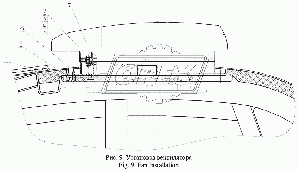 Установка вентилятора